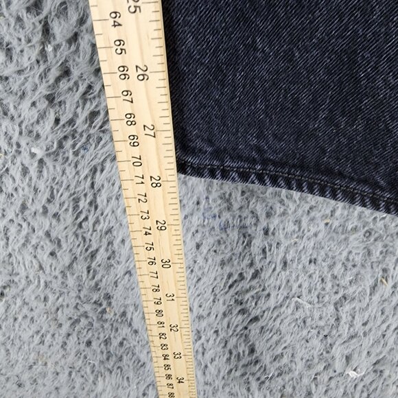 Levi's Jeans Mens 46x30 501 Black Cotton High Rise Button Fly Classic Straight - Picture 7 of 13